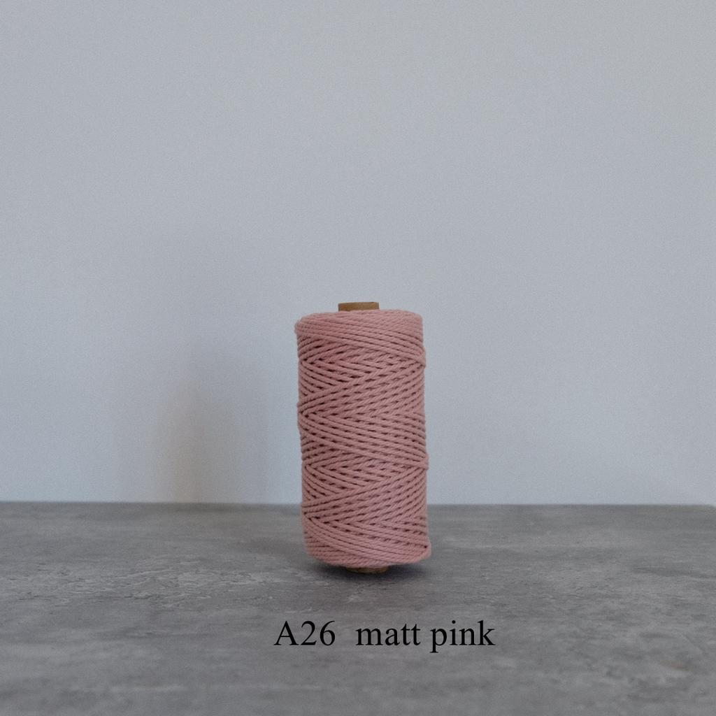 42 Colors 3mm 3-Ply Cotton Cord Pure Cotton 3 Strands Rope Home Tapestry Kids Handmade DIY Macrame Cord