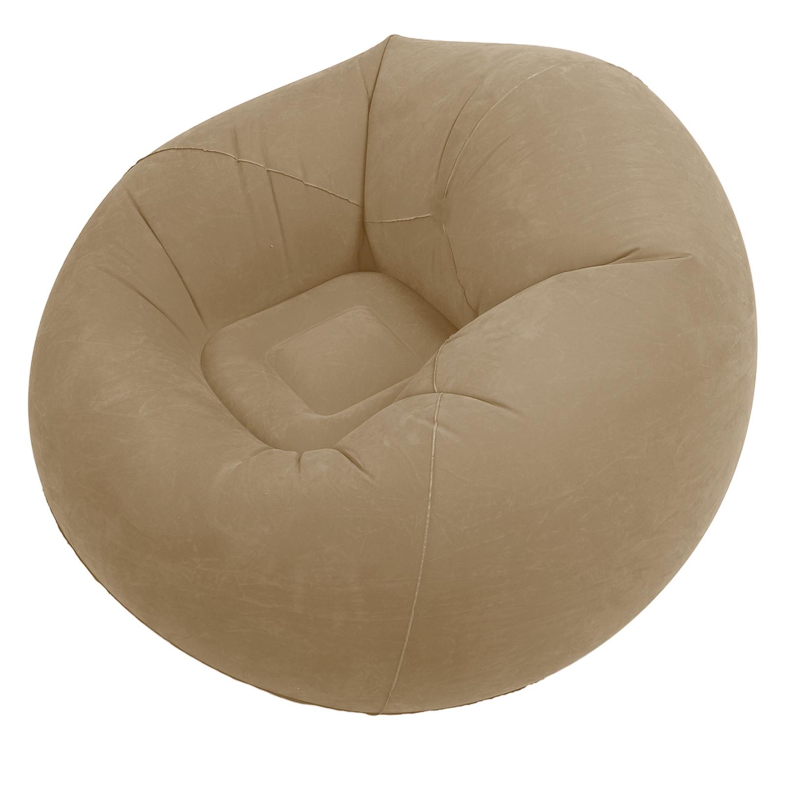 

Inflatable Sofa Flocking Portable Folding Inflatable Chair Blow Up Couch for Living Room Bedroom Travel
