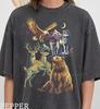 Vintage 90s Wildlife Graphic Tshirt, Retro Bear Deer Wolf Hunter Tee, Faded Nature Streetwear, Outdoor Animal Lover Gift