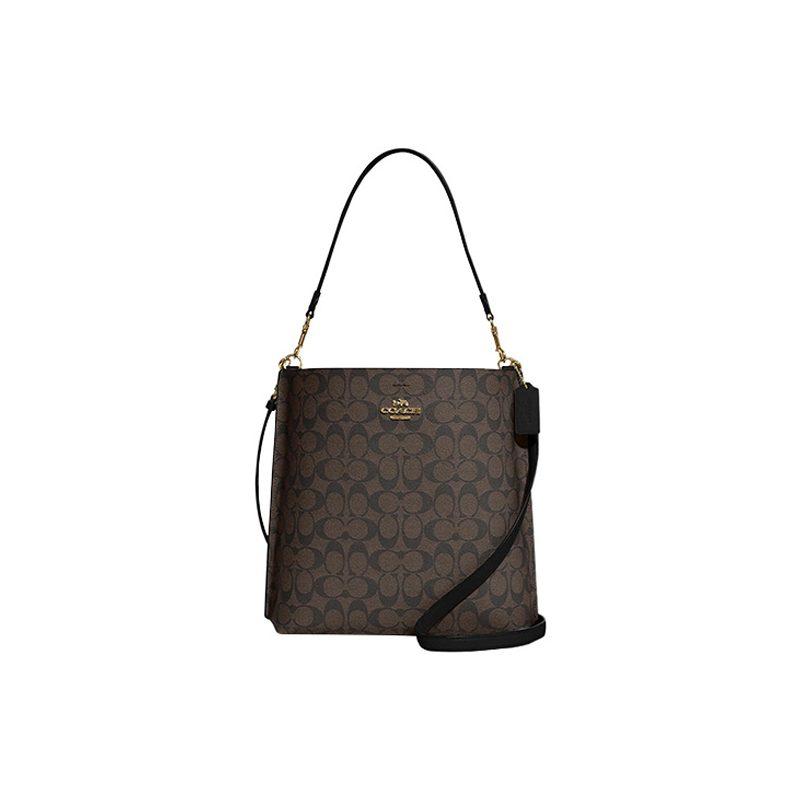 COACH Mollie Signature Coated Canvas With