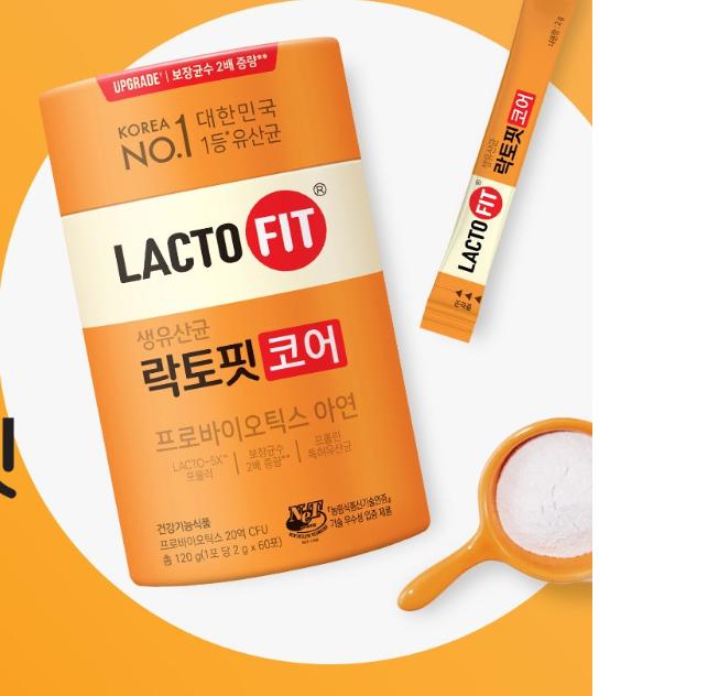 Lactofit Core Probiotics 120g | Koreanisches Nahrungsergänzungsmittel für die Verdauungsgesundheit