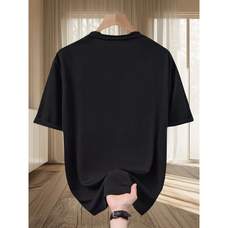 Taglie Europee Uomo Estate Stampata Trendy Casual Sportiva Manica Corta T-Shirt Versatile Comodo Top