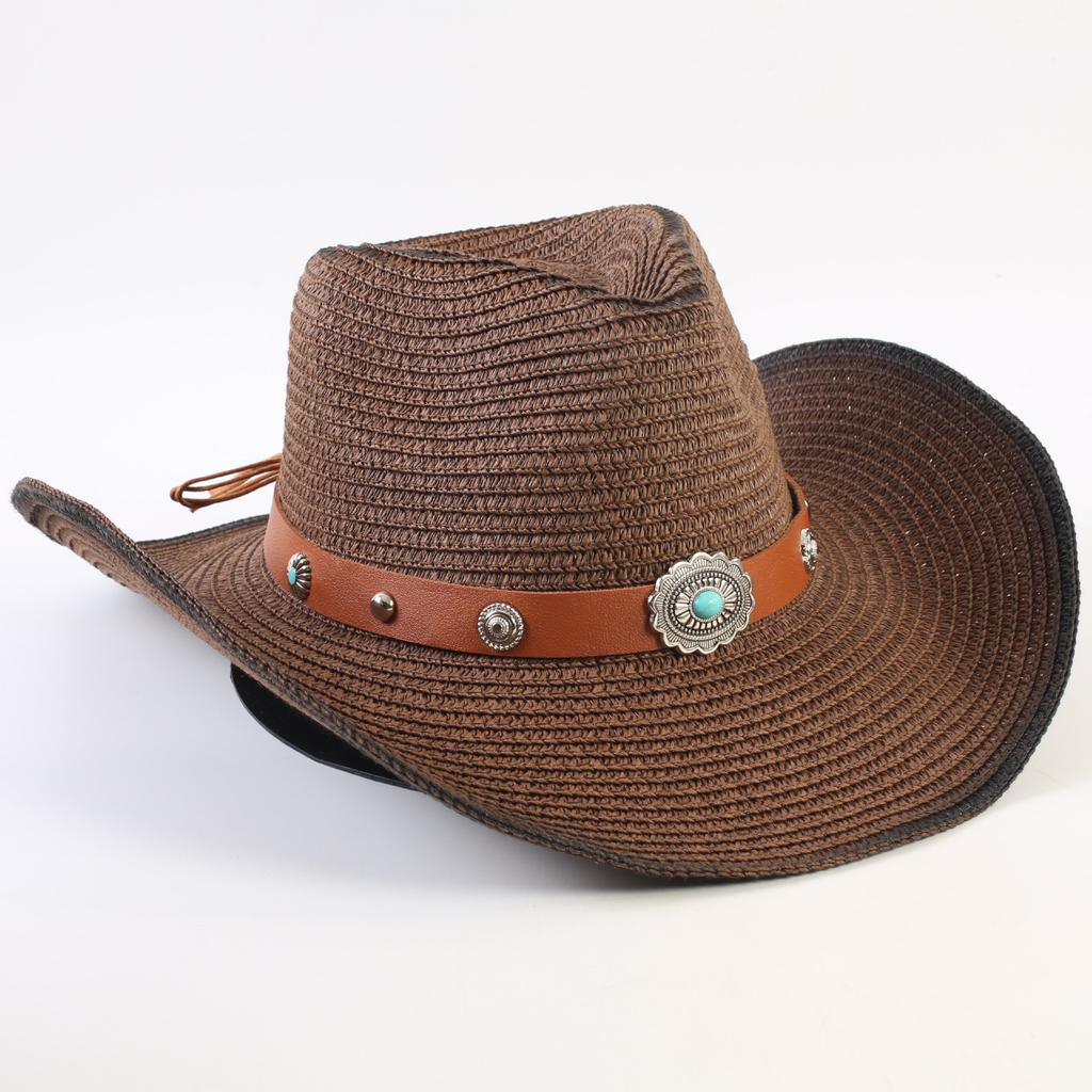 Bestselling Western Cowboy Hats for Men and Women, Fashionable Sunshade Straw Hats, Outdoor Western Cowboy Hats