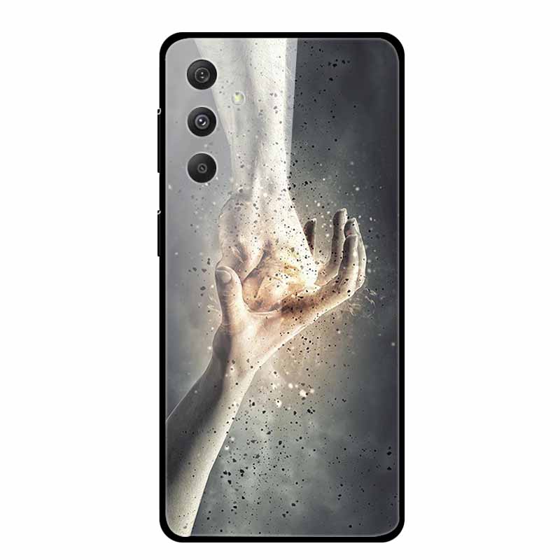 Tempered Glass Case For Samsung Galaxy S24 Plus Case Hard Glass Back Cover Soft Bumper For Samsung S24 Plus Phone Case S24Plus
