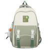 Schoolbag New Student School Bag Girls Anti-splashing Backpack Premium Contrast Color Nylon Middle School Student Backpack
