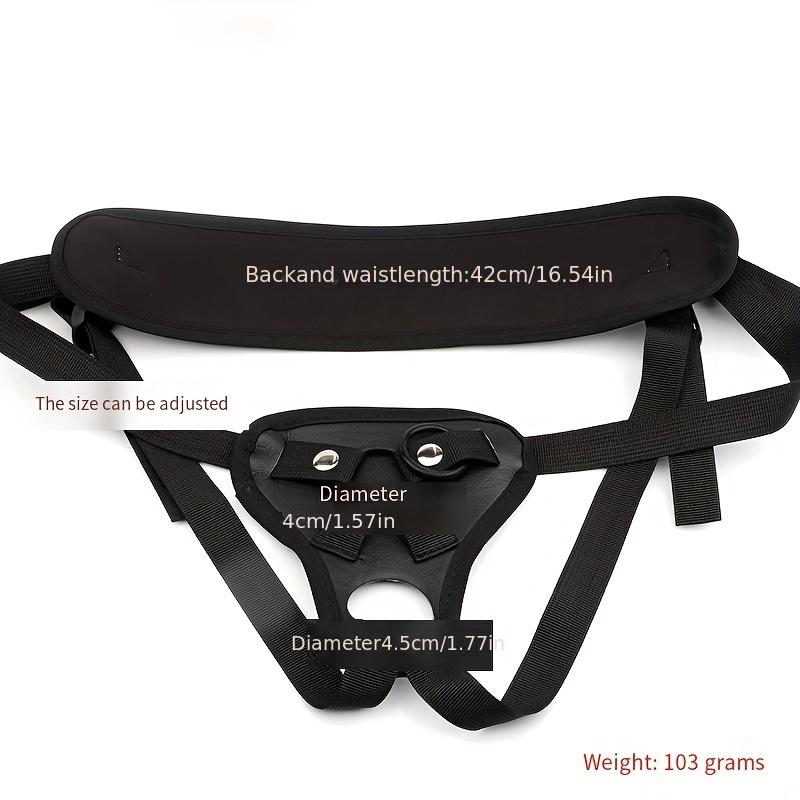 SM Leder Dildo Hose für lesbische Paare – Tragbarer Strap-On mit optionalen Löchern & Taillenstütze, Unisex erotisches Spielzeug