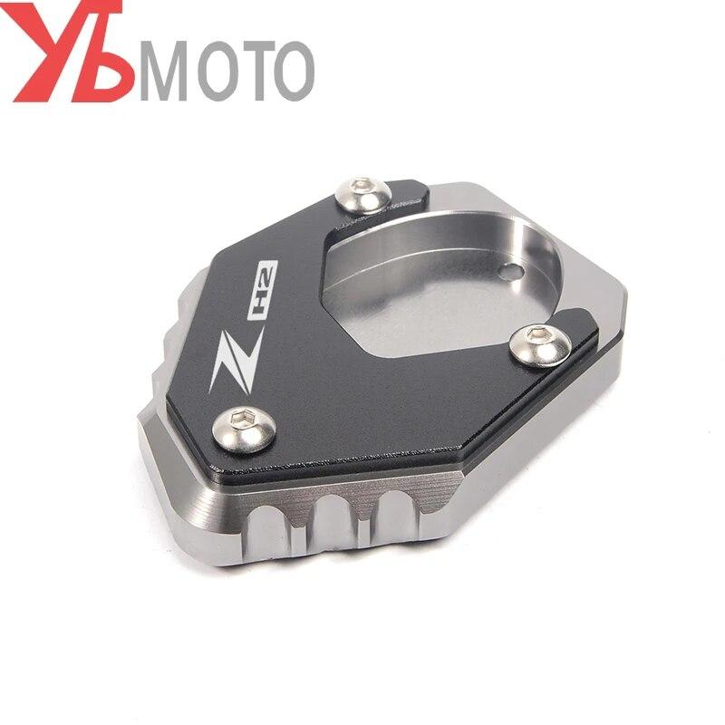 Kickstand Foot Side Stand Extension Pad Support Plate For KAWASAKI Z H2 ZH2 Zh2