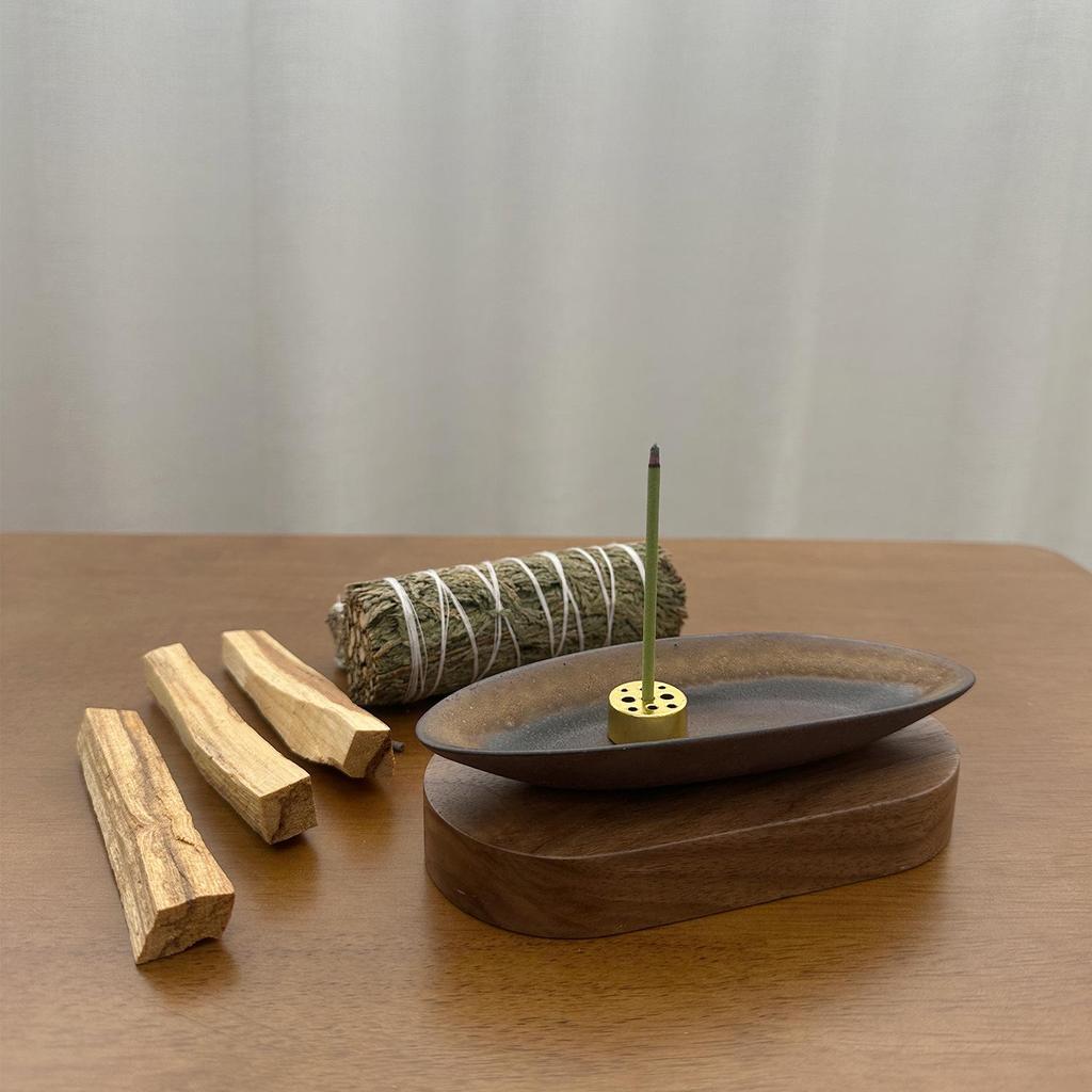 White Sage Cedar Palo Santo Incense Holder & Burner