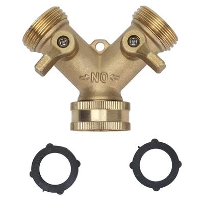 Schlauchverteiler, gute Abdichtung, Y-Typ, Gartenwasserverteiler zum Bewässern von Pflanzen und Waschen von Autos