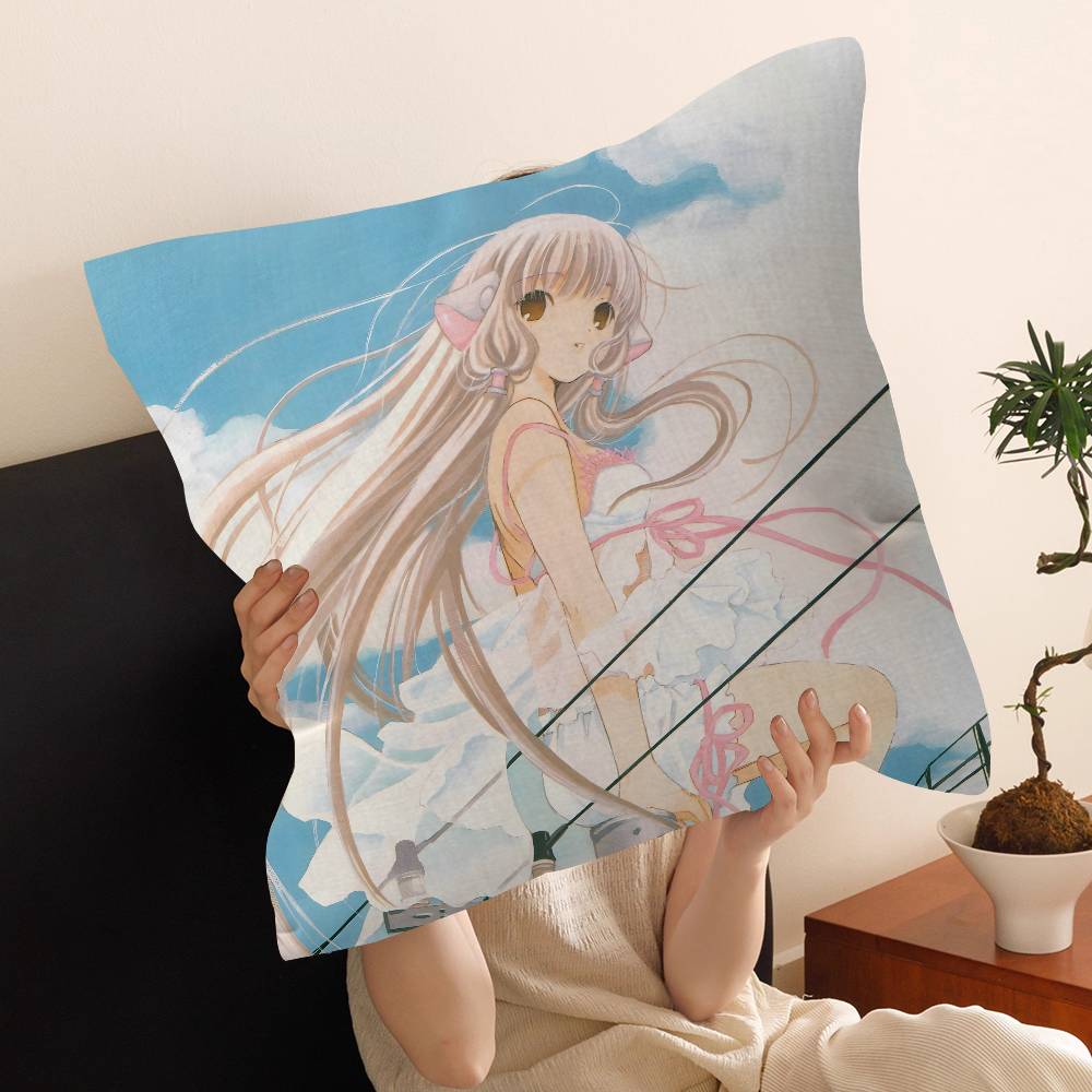 CChobits Cartoon Pillowcase toon Gift Cushion Cover Bedroom Home Sofa Chair Seat Decor pillow case