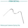 ACROPIX 10 Pcs Motorcycle Fastener Spring Clip Round Headlight Universal Replacement Silver Tone