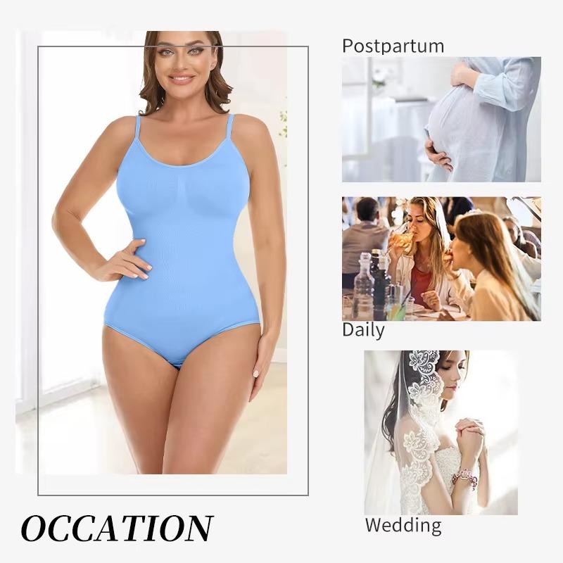 Seamless Shapewear For Women Tummy Control Camis Body Shaper Butt Lifter Camisole Thongs Top Slimming Waist Trainer