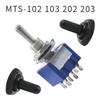 3/6Pin MTS-102/103/202/203 Toggle Switch ON-OFF-ON / ON-OFF AC 125V/6A 250V/3A Waterproof Cap