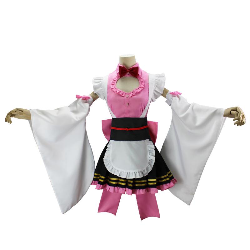 Demon Slayer Kanroji Mitsuri Maid Cosplay Outfit - Full Set Available