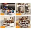1/2 Layer Kitchen Round Spice Storage Rack Condiment Storage Tray Non-slip Cosmetic Storage Rack Kitchen Home Storage Accessory