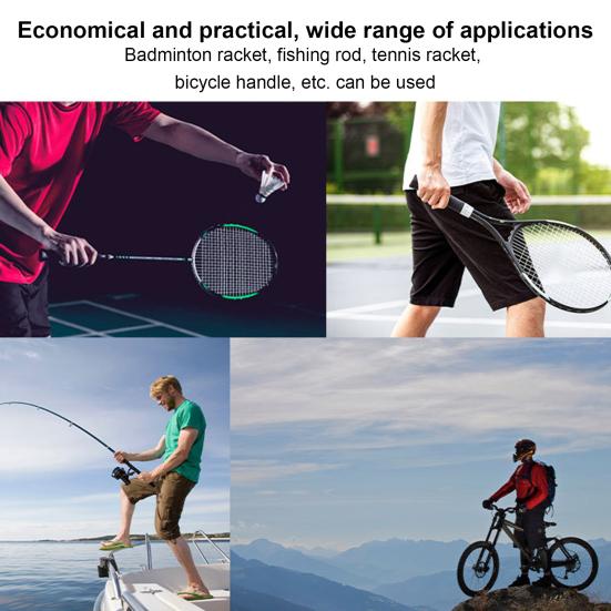 Tennis Racket Badminton Racket Grip Tape Overgrip Bright Color Anti-Slip Sweat Absorbent Tennis Racket Grip Sports Supplies
