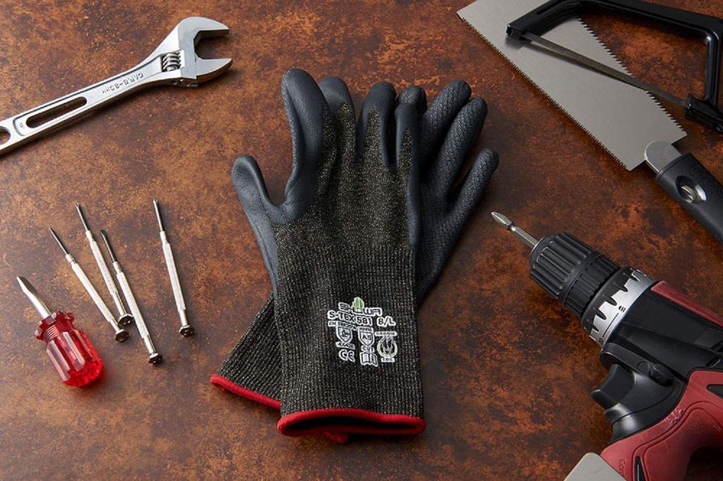 Showa Gloves Resistance Level 581 Size 1 Gloves for Disaster Preparedness [Cut E] S-TEX RP, M, Pair, Cut-Resistant
