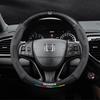 Honda UR-V 17-20 Winter Steering Wheel Cover - Genuine Leather, Suede, Carbon Fiber, Ultra-thin