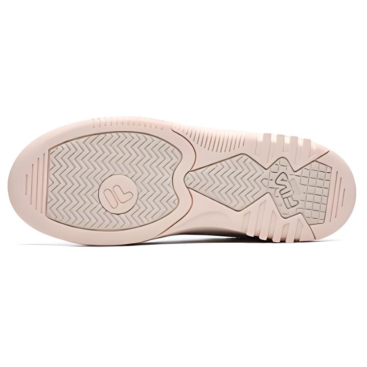 FILA Comfortable Daily Shock Absorbing Durable Mid-Top Retro Basketball Shoes Women sneaker Pink White F12W141211FST