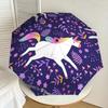 1pc Unicorn Fantasy Floral Pattern Umbrella with Plastic Handle,Suitable for All Seasons Home Travel Outdoor UmbrellaDD1800