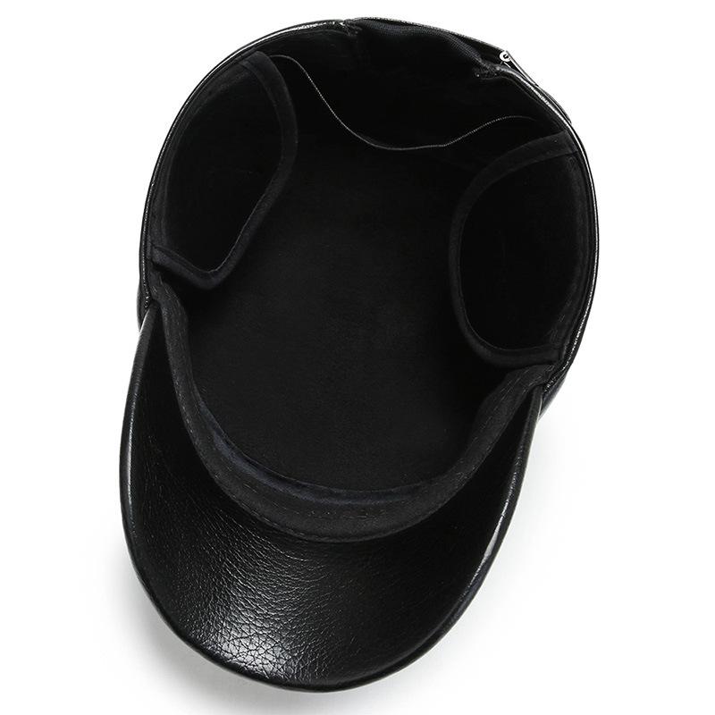 New Autumn and Winter Men and Women's Trendy Ear Protection Flat Top Hat Dad's Cold Resistant and Warm Cotton Hat