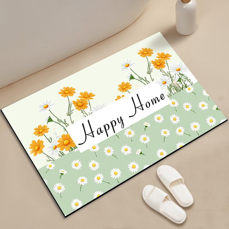 Small Fresh Porch Carpet Entry Door Mat Home Door Mat Living Room Diatom Mud Can Be Cut Into The Door Mat