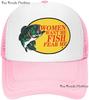 Custom Bass Fishing Unisexs Trucker Hat Mesh Cap Women Want Me Fish Fear Me Baseball Cap FisherUnisex Fish Gift for Hunting  Fishing