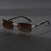 New rimless fashion sunglasses trendy trimmed sunglasses personalized sunglasses men and women versatile