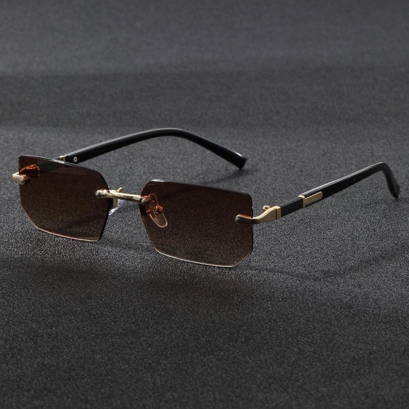 New rimless fashion sunglasses trendy trimmed sunglasses personalized sunglasses men and women versatile