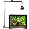 NEPTONION Reptile Dome Adjustable Inch Terrarium Heat Lamp Stand Metal Basking Lamp Fits All Reptile Dome Large Size Stand, 16-27 Fixture, Holder,