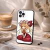 Cute TouHou Project Flandre Phone Case For iPhone17 16 15 14 13 12 11 Pro Max Plus,5G Soft Black Case