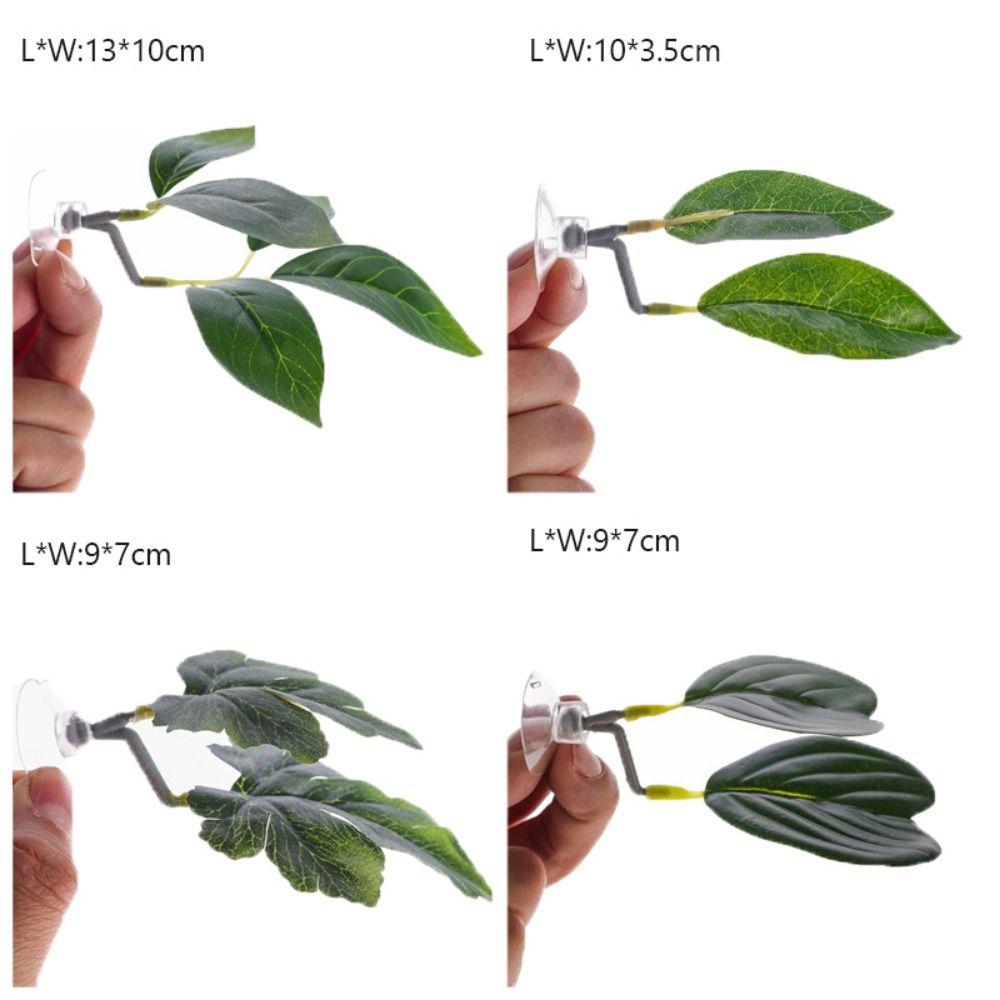Plastic Betta Fish Rest Leaf Simulated Lotus Leaves/Artificial Leaf Suction Cup Fish Spawning Ornamental Plant
