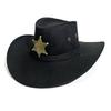 New Western Cowboy Hat American Trend Three Rope Versatile Hat Men's and Women's Travel Knight Hat Top Hat