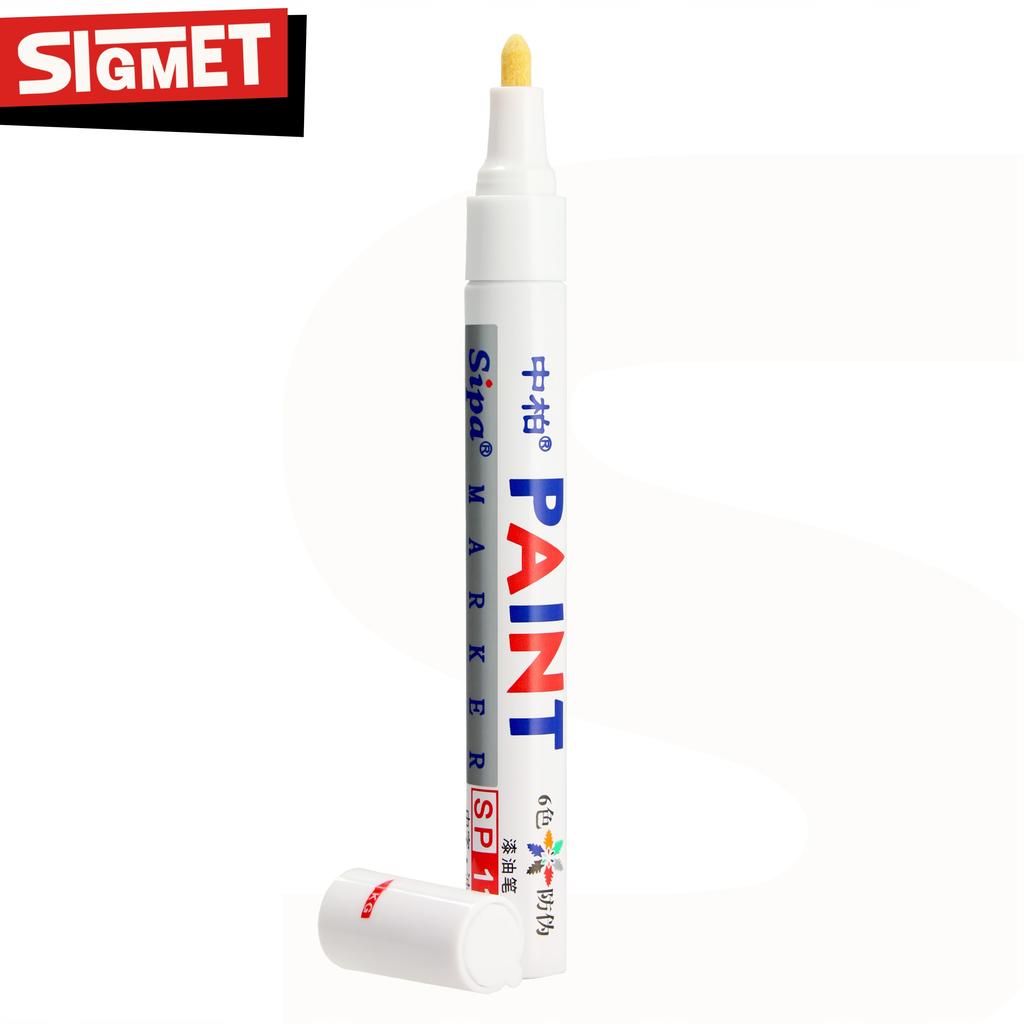 Construction Marker Oil Varnish White