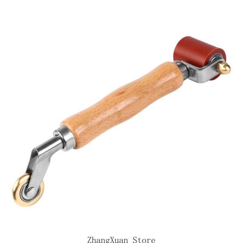 Rubber & Metal Roller Multi Use Rubber Pressure Roller Tool for Precise Welding Ergonomic Grip For Daily Use 3XUF красный
