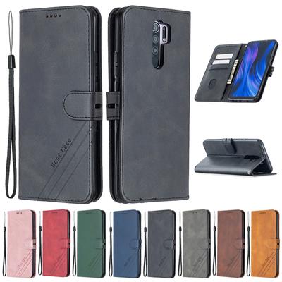 Pre Xiaomi Redmi 9 Puzdro Kožené Flipové Puzdro na sPre Coque Xiomi Xiaomi Redmi 9 9T 9C 9A Note 10 Pro Puzdro na Telefón Peňaženka Kryt Etui