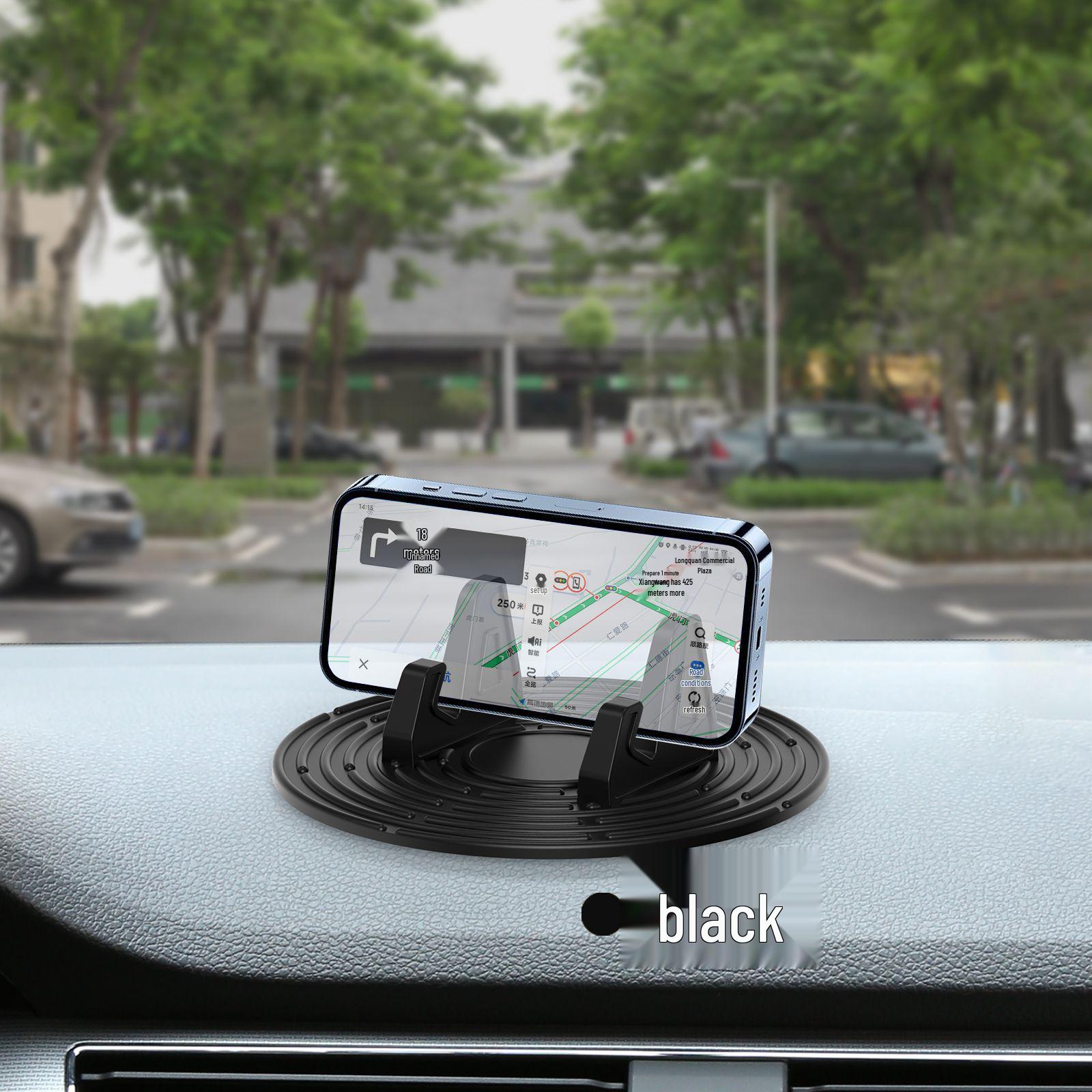 Durable Silicone Car Phone Holder with Gravity Support & Multi-functional Dashboard Navigation