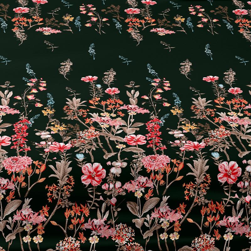 1 Proste Nowoczesne Prześcieradło z Gumką z Nadrukiem Roślin i Kwiatów, Drukowana Narzuta na Łóżko do Sypialni, Pościel (Z wyłączeniem poszewek na poduszki)