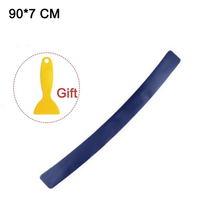 90cm Carbon Fibre Car Threshold Protection Sticker Door Sill Scratch Plate Trunk Bumper Scratch Strip Universal Auto Accessories