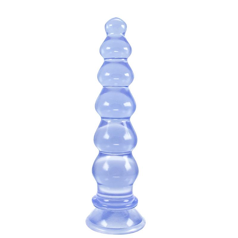 Pvc Pull Beads Anal Expansion Beads Anal Plugs Suction Cups Transparent Crystals G-Spot Rear Anal Strips Erotic Products