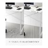 Yamazaki Jitsugyo Tape Magnetic Cable Holder Set of 5 White W2 X D1.4 X H2cm (per Piece) Smart Cable Clip Cord Clip 10193