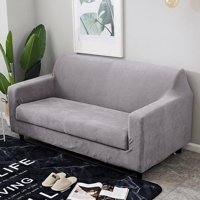 Plush Fabirc Sofa Cover Thick Slipcover Couch Sofacovers Stretch Elastic Cheap Sofa Covers Towel Wrap Covering