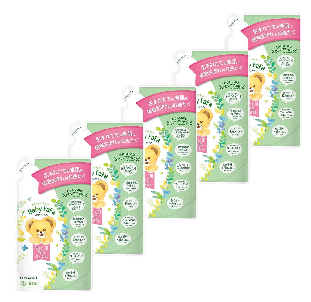 Baby Farfa Complex Soap Refill Set of 5 (720ml)