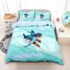 3D Print Anime Dandadan Bedding Set Aira Shiratori/Momo Ayase Duvet Cover for Kids Teens Adults Bedroom Decor
