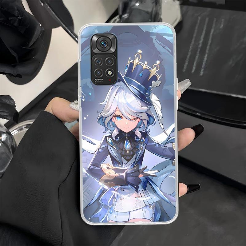 Genshin Impact Furina Phone Case for Xiaomi Redmi Note 13 12S 12 11S 14 11E Pro Plus 11 10 10S 9 9S 8 8T 5G Soft Silicone Cover