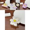 Stylish Acrylic Flower Hair Clips Available In Multiple Colors For Elegant Women's Hairstyles