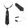 Student Pre Tied Neck Ties Preepy Look Pearls Star Metal Chain Dark Tie Cravat Neck Wear Accessories