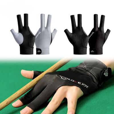 1 Pack High Quality Billiard Cue Gloves Billiards Left Hand Open Three Finger Accessories Men's and Women's Fitness Accessories