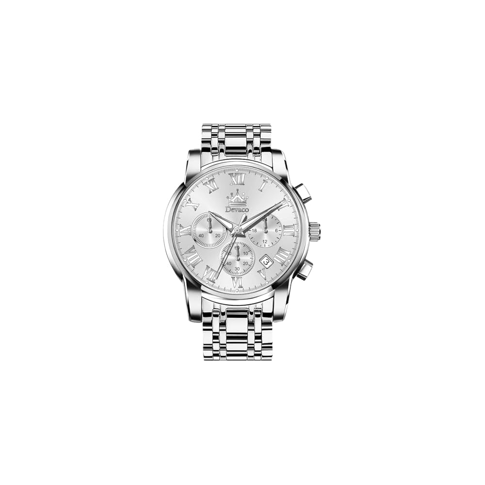Men s Wristwatch Classic Design Stainless Steel Water Resistant