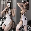Style Bell Sex Underwear Vintage Cheongsam Wind High Split Women's Sexy Spicy Uniform Temptation Suit